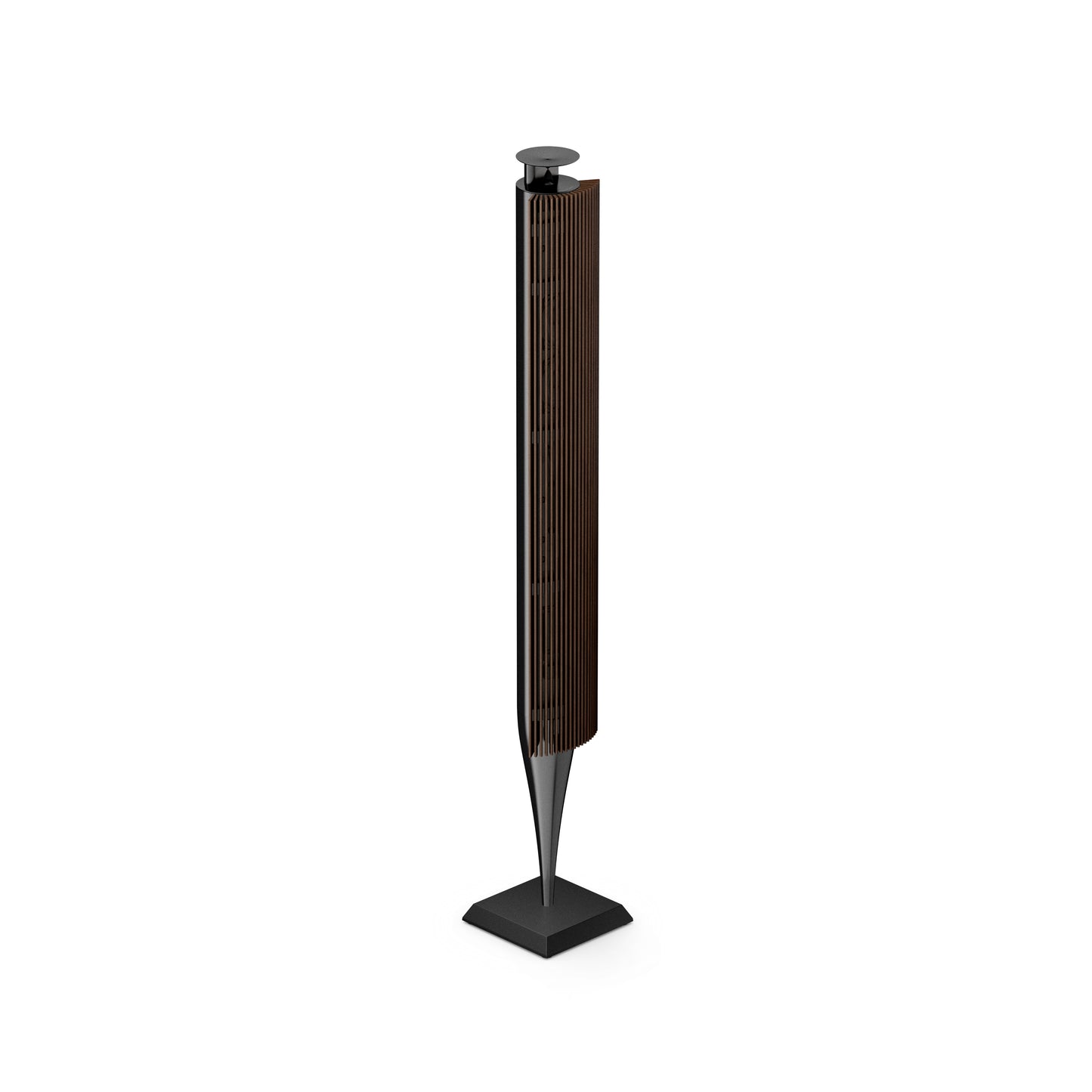 Bang & Olufsen BeoLab 18 - Black Anthracite mit cover in dark oak