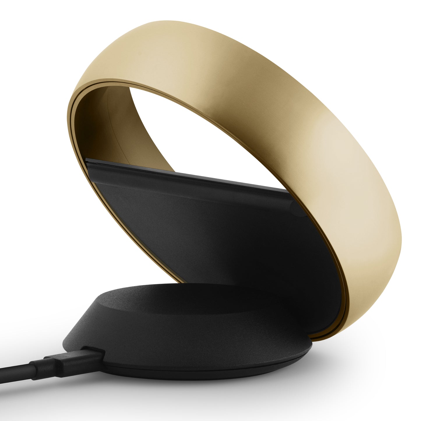 Bang & Olufsen BeoRemote Halo Fernbedienung - Gold Tone, Tischausführung von hinten