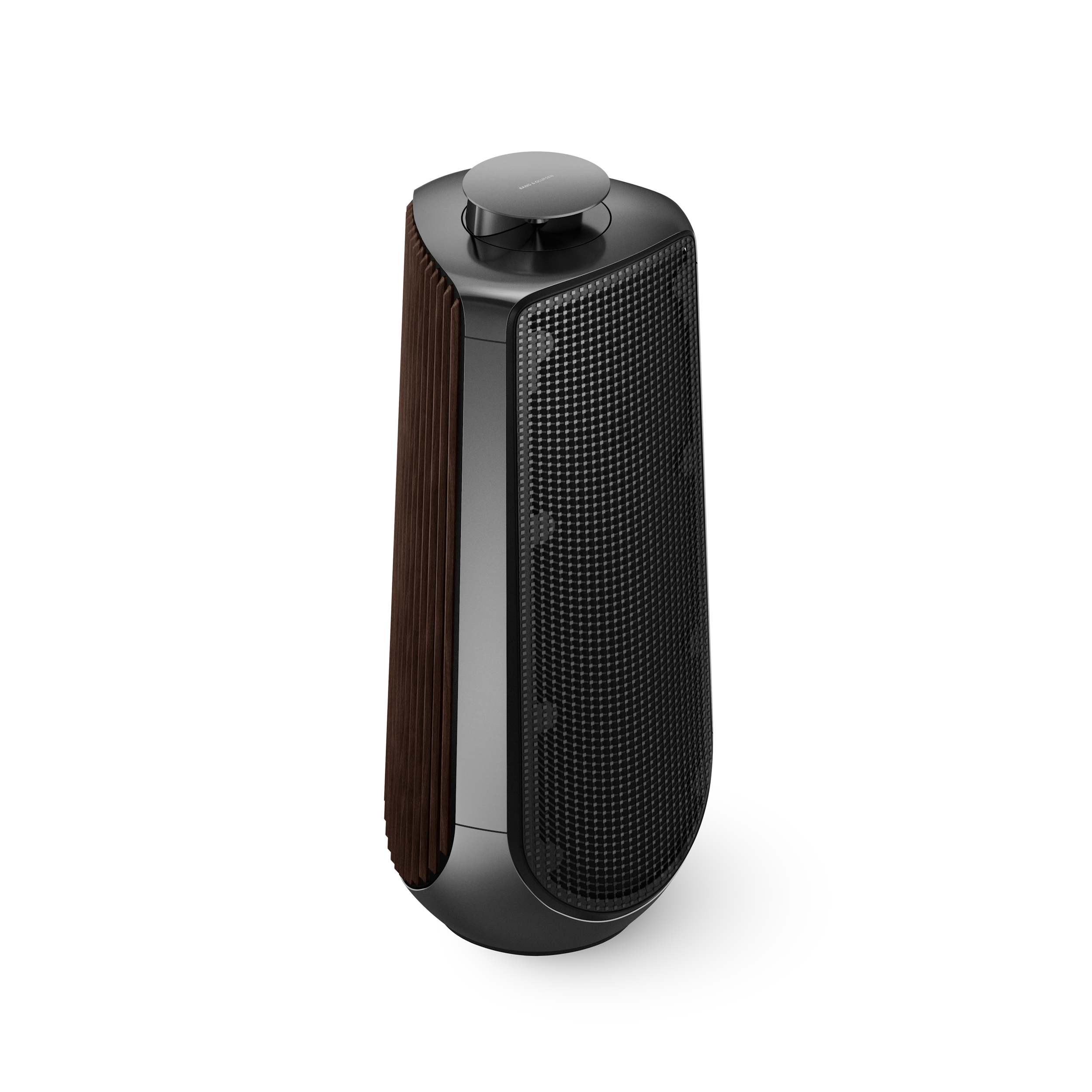 Beolab 50 in black anthracite und Aluminiumcover vorn
