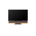 Bang & Olufsen, B&O, Beovision Theatre 55 in Gold Tone mit Holzcover in light oak auf Tischstandfuß