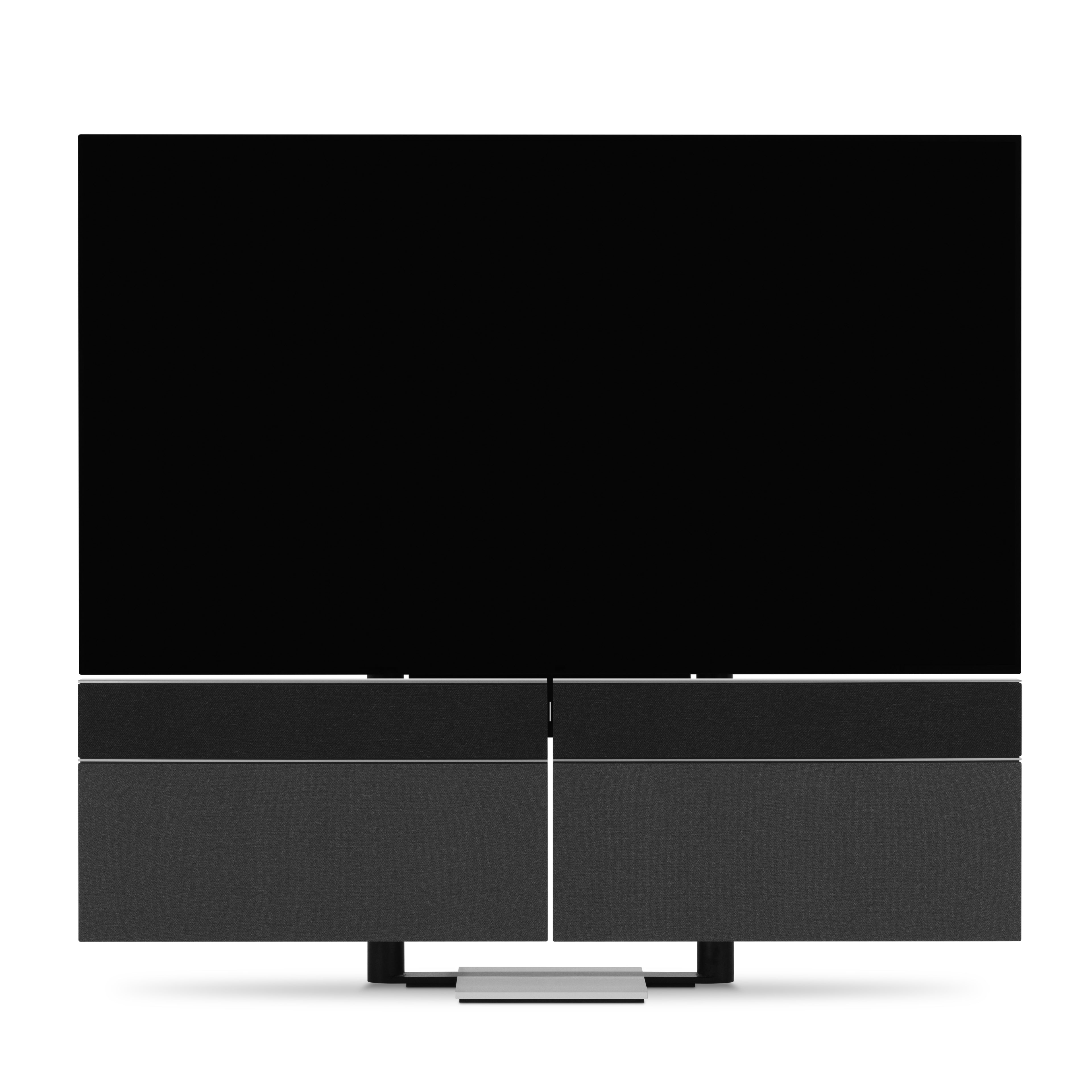 Beovision Harmony Silber / Grey Melange Frontal auf Bodenstandfuß