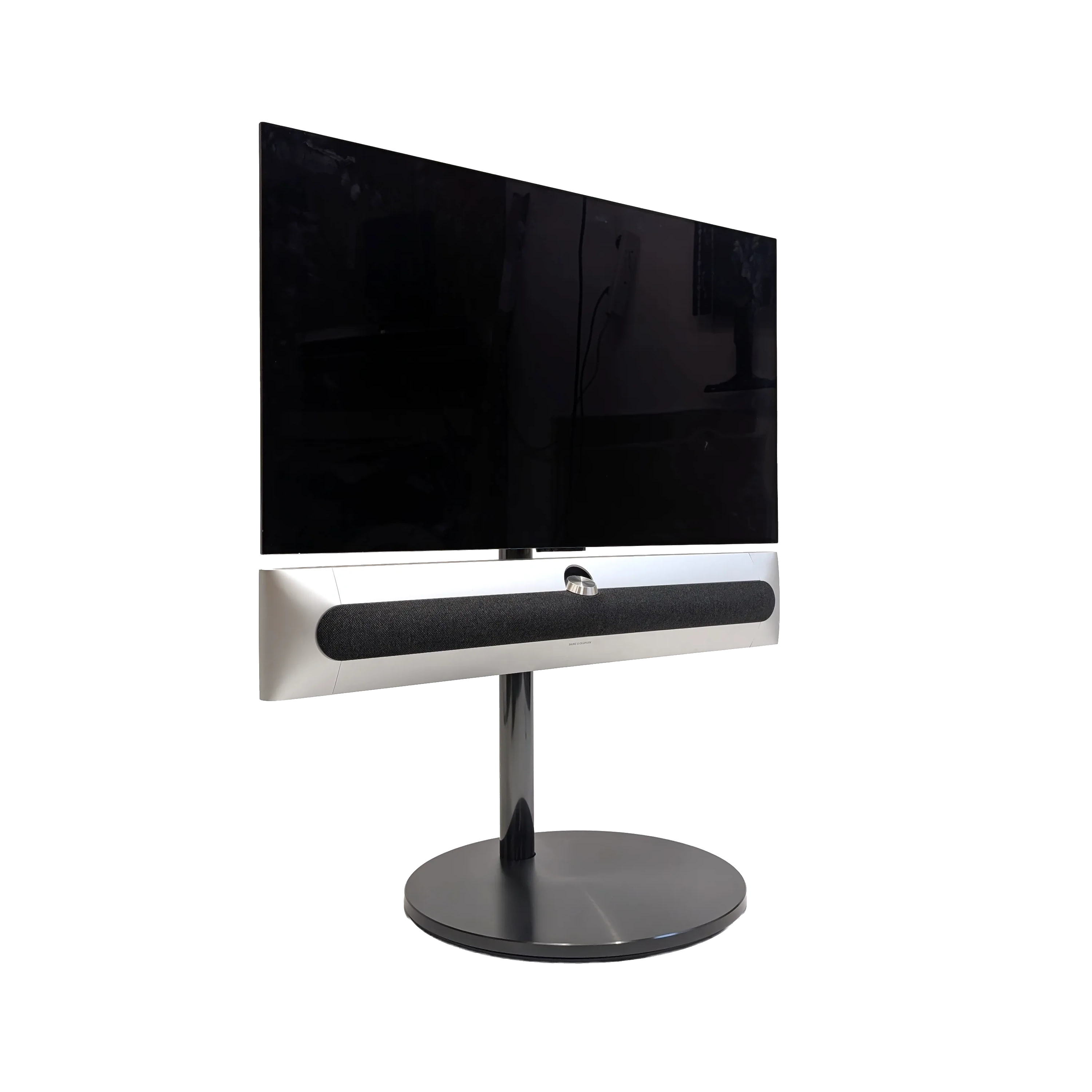 Beosound Premiere von Bang & Olufsen auf einem Bodenstandfuß von stb brackets