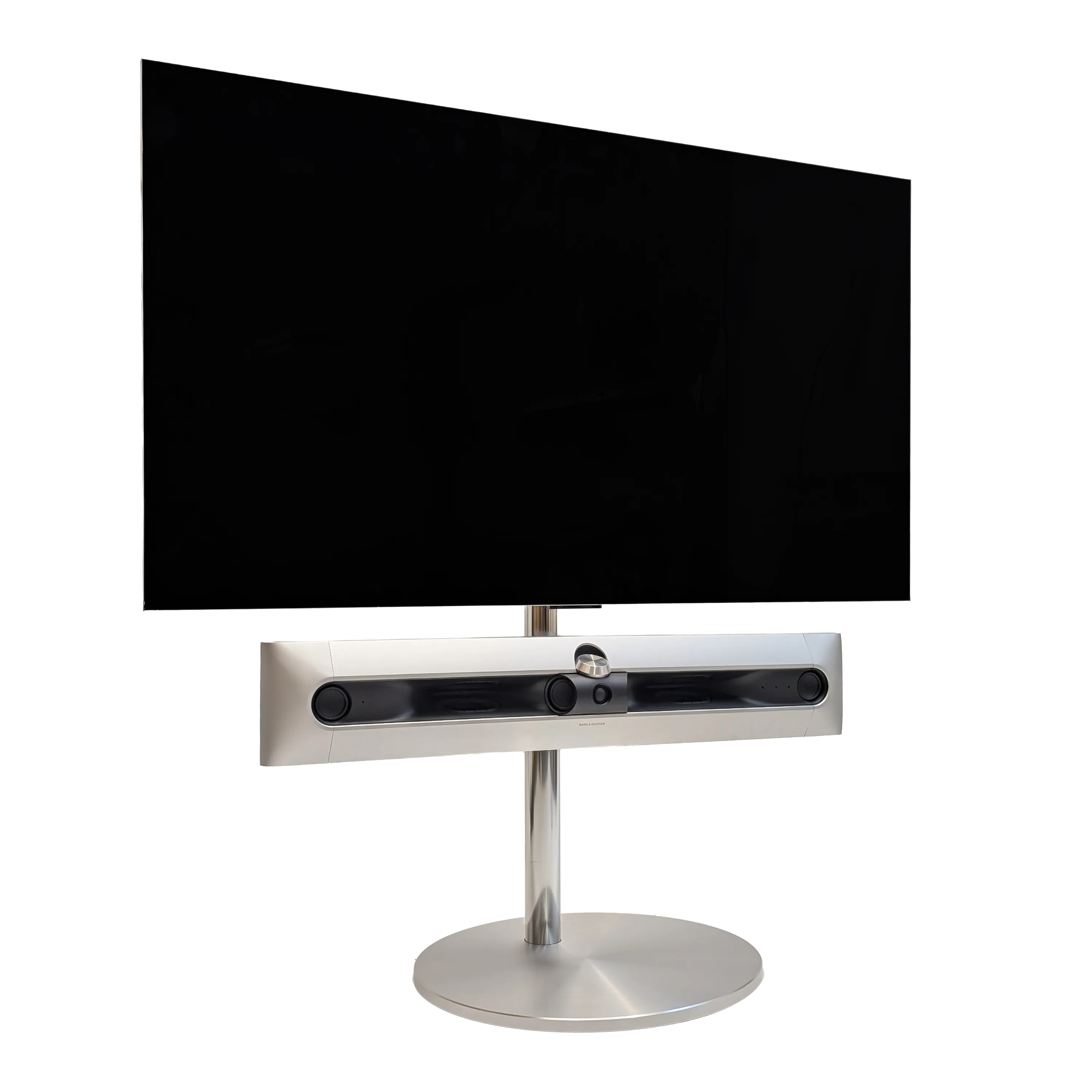 Beosound Premiere von Bang & Olufsen auf einem Bodenstandfuß von stb brackets