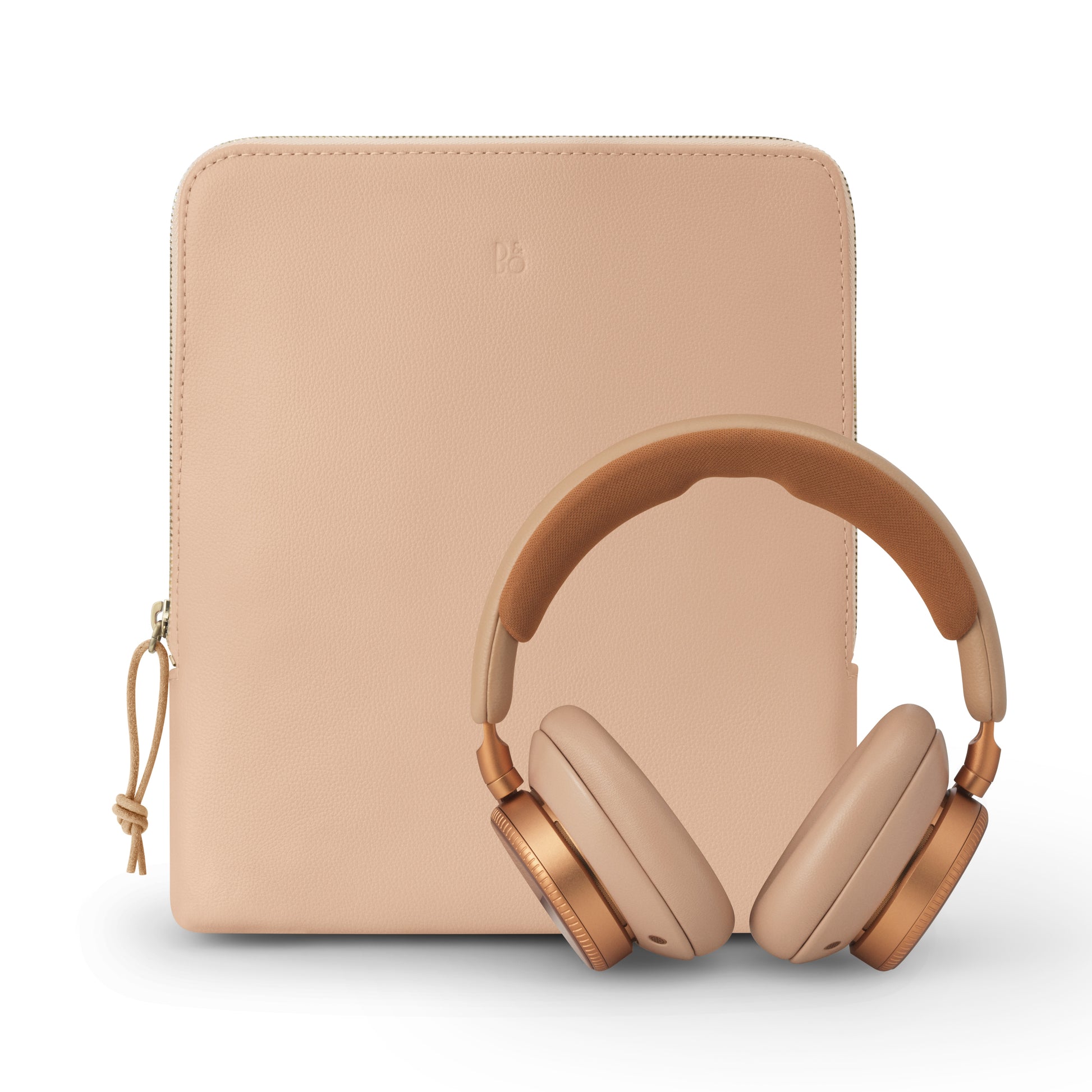 B&O Bang & Olufsen Beoplay H100 in Sunset Apricot - inkl. Tragetasche aus Leder