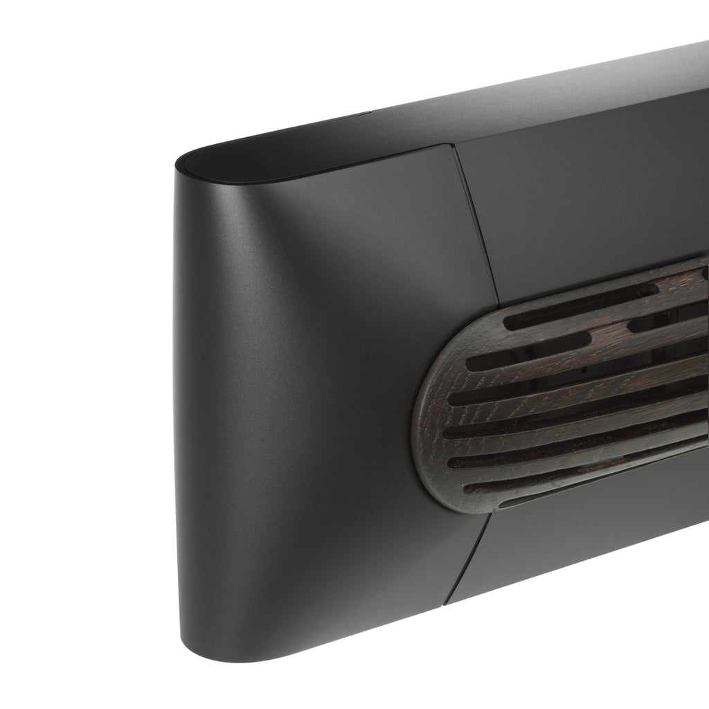 Bang & olufsen Beosound Premiere Soundbar von vorn mit Holzcover in Dark Oak