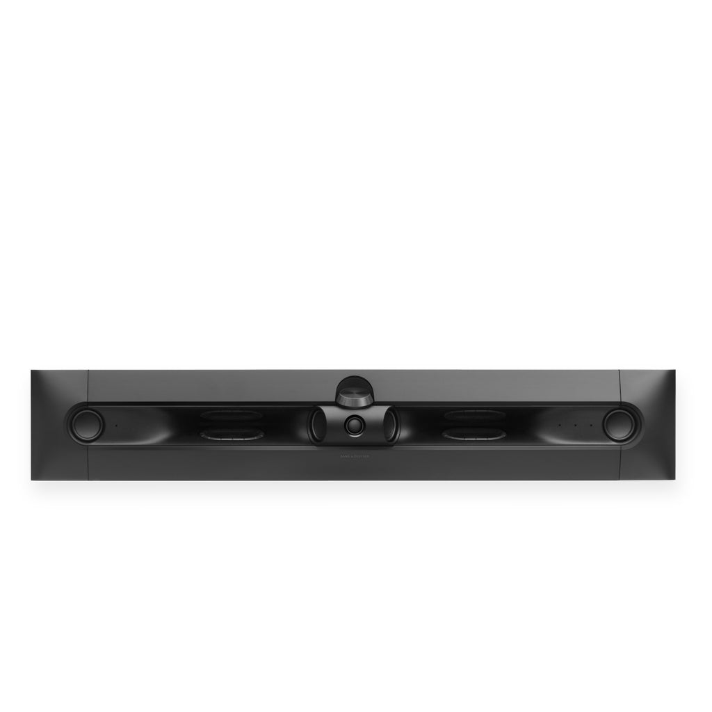 Bang & Olufsen Beosound Premiere Soundbar in blck anthracite - ohne Cover mit blick auf die Lautsprecher