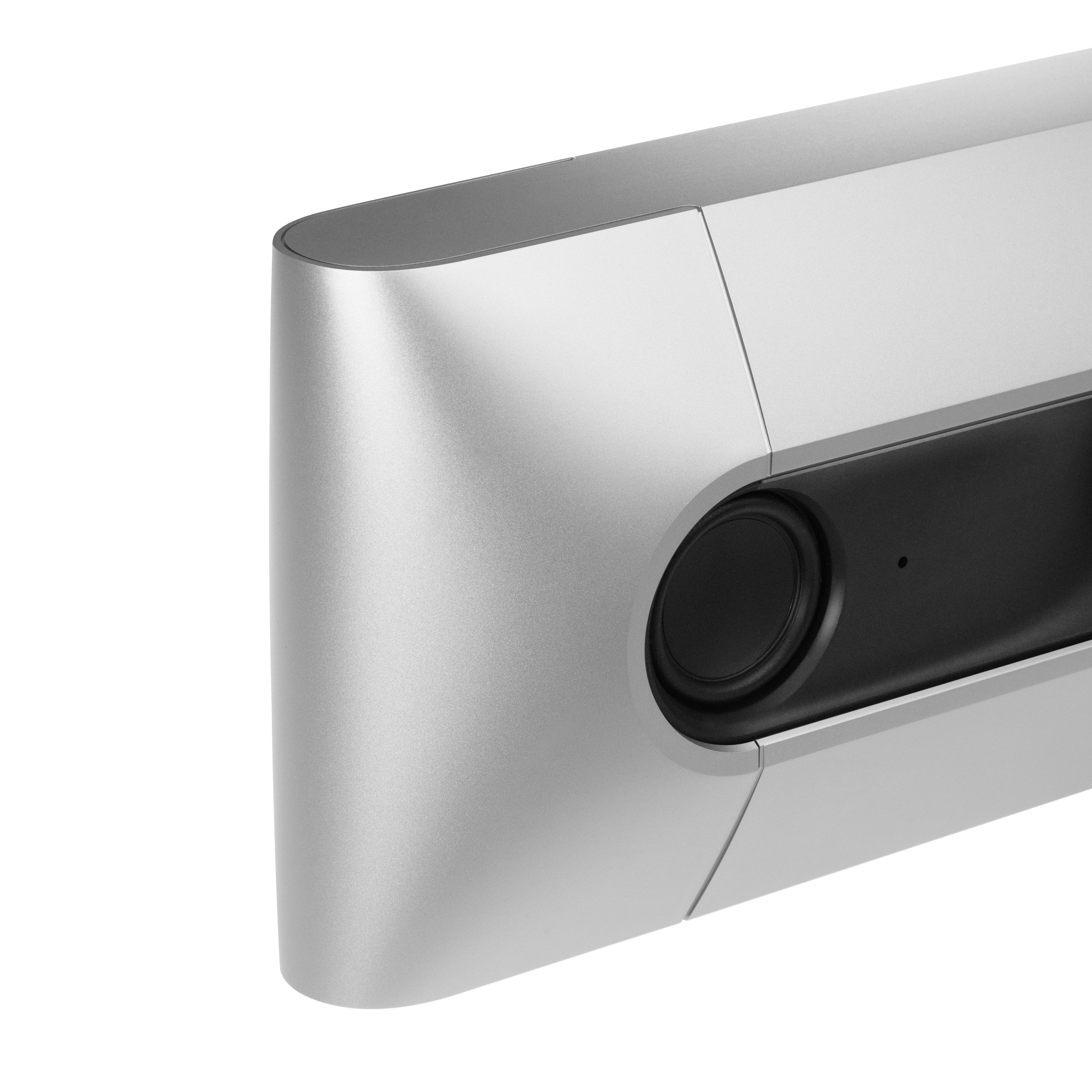 Bang & olufsen Beosound Premiere Soundbar in Natural Aluminium - Ansicht von vorn ohne Cover