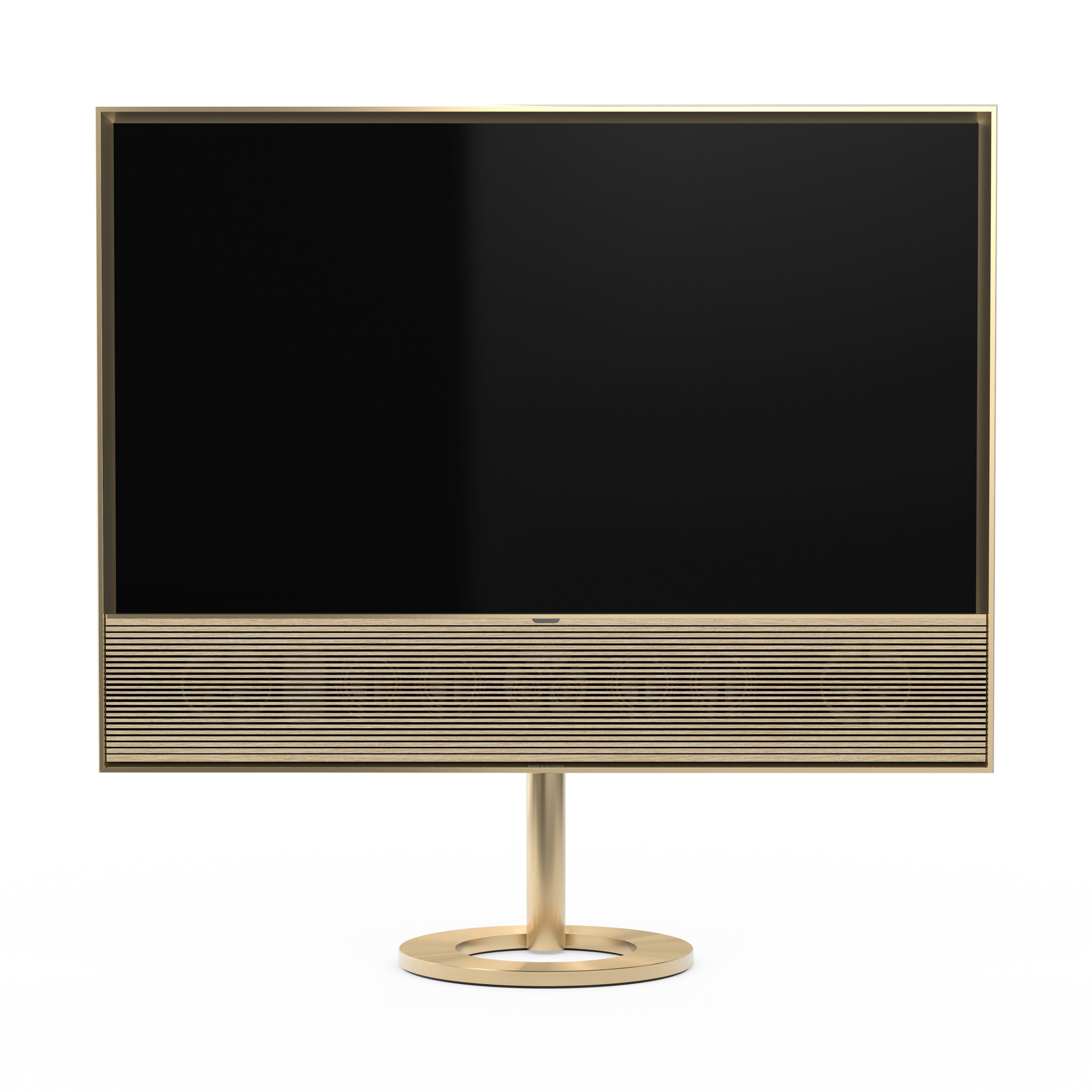 B&O Bang & Olufsen Beovision Contour in 55 Zoll mit Light oak Cover auf Bodenstandfuß