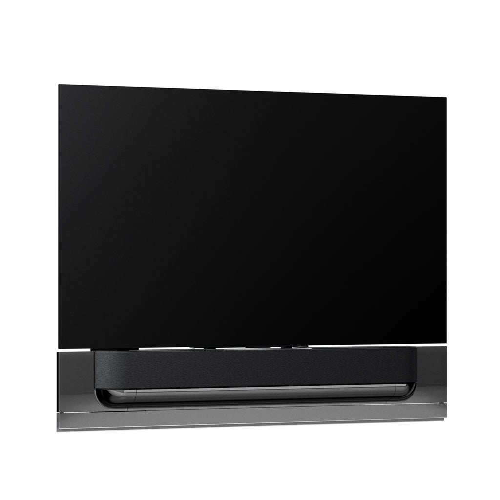 Bang & Olufsen Beovision Theatre 65 Zoll in black anthracite mit grey melange Cover an wandhalteurng