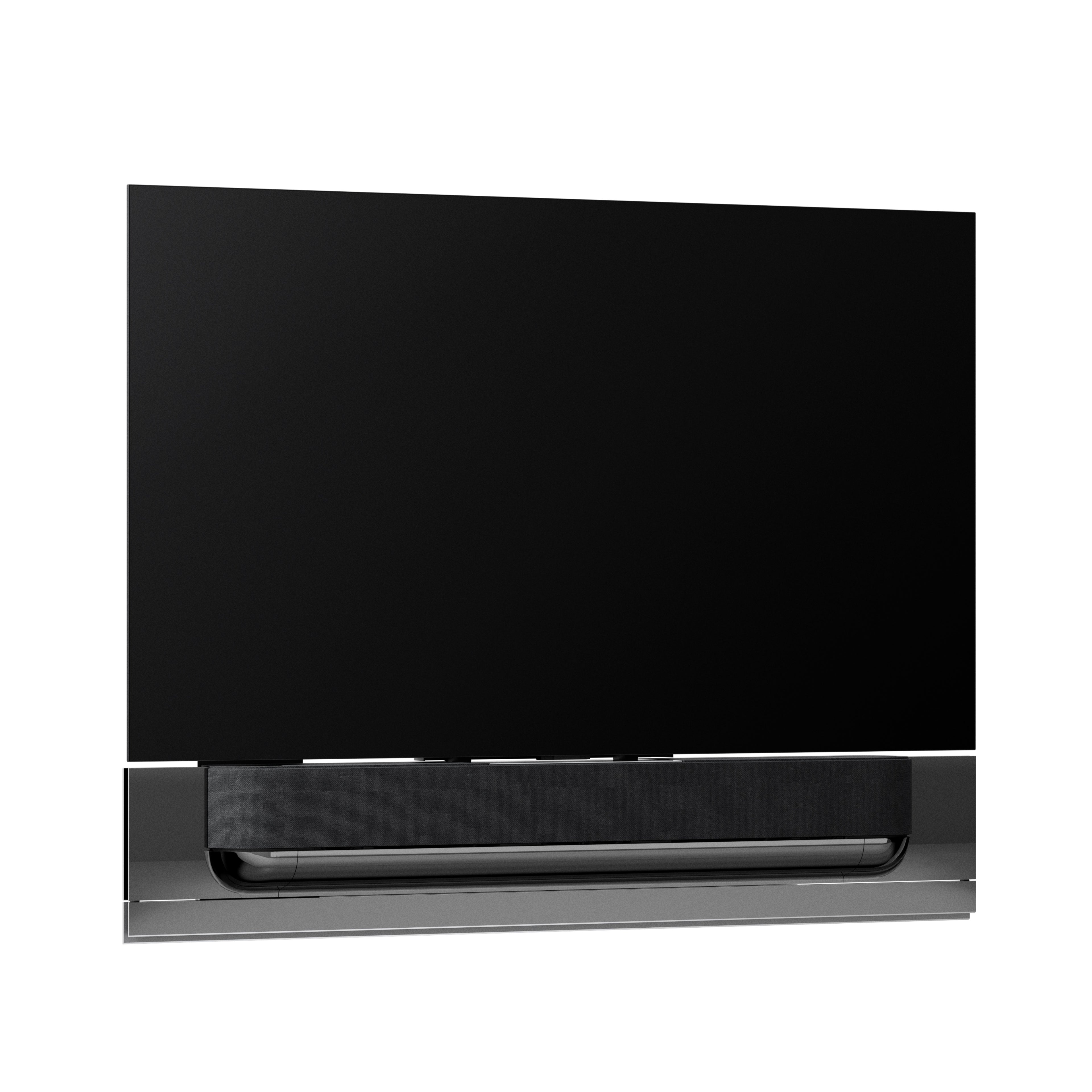 Bang & Olufsen Beovision Theatre 65 Zoll in black anthracite mit grey melange Cover an wandhalteurng