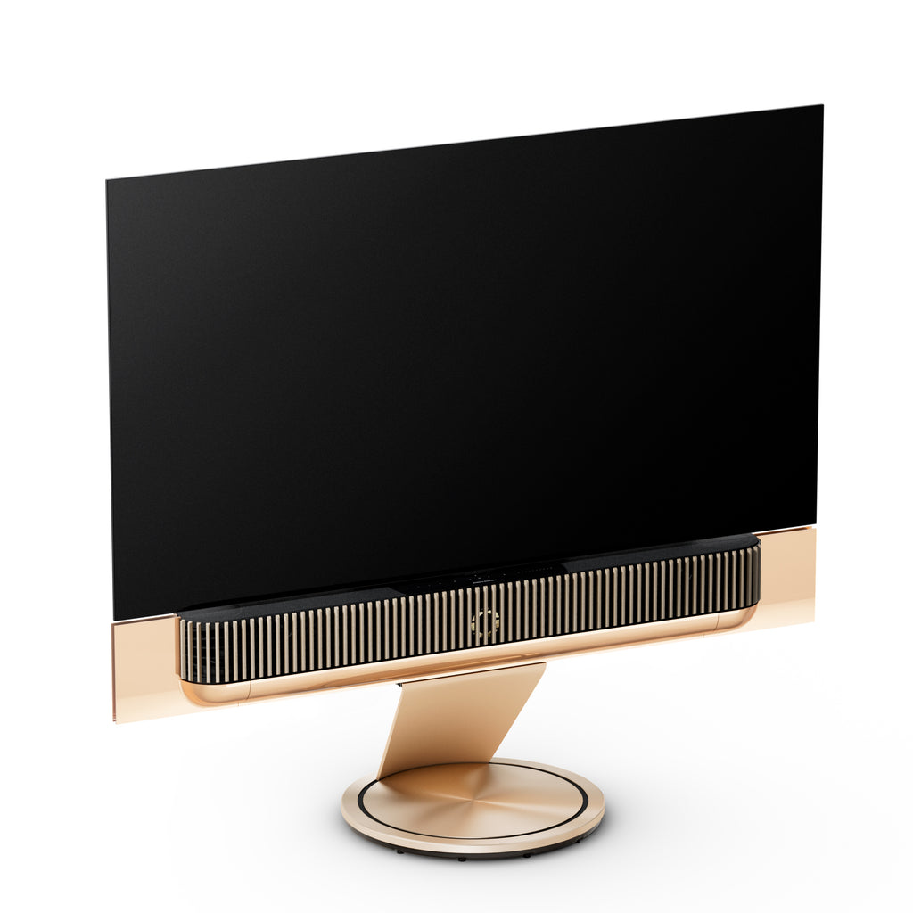 Bang & Olufsen Beovision Theatre 65 Zoll auf Bodenstandfuß, Cover in light oak