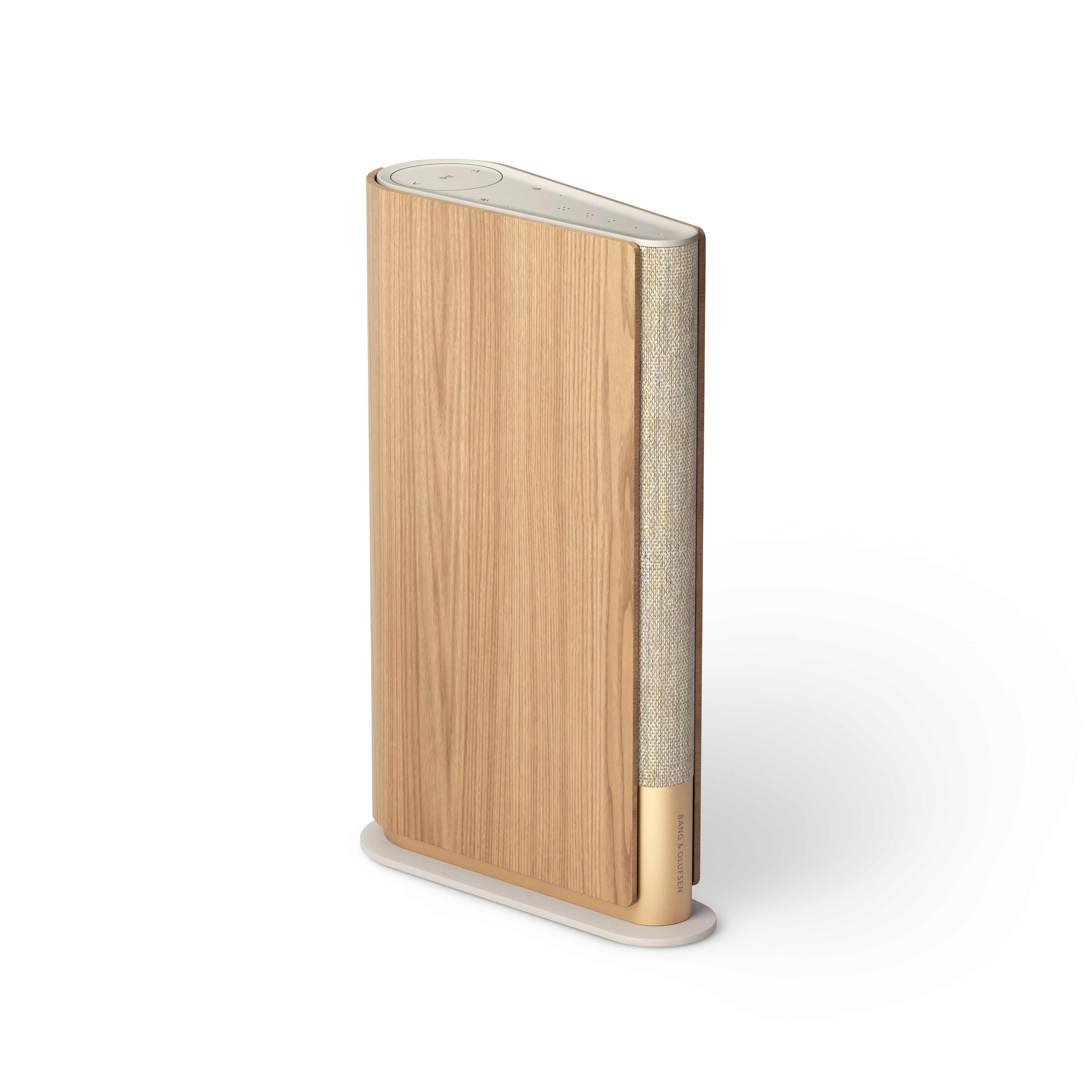 Bang & Olufsen, B&O Beosound Emerge in Gold Tone Oak