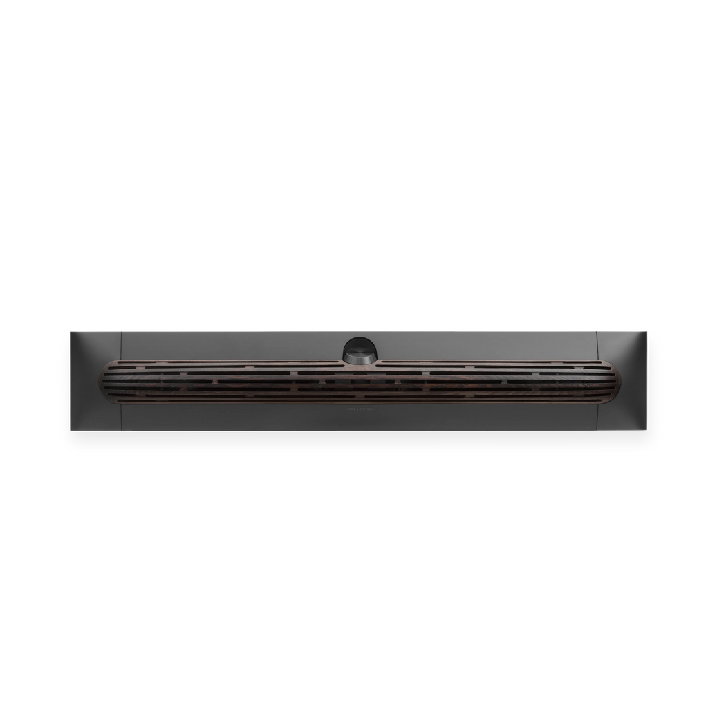 Bang & Olufsen, B&O Beosound Premiere in Black Anthracite mit Cover in Dak oak